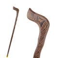 natural wood walking cane with t-handle