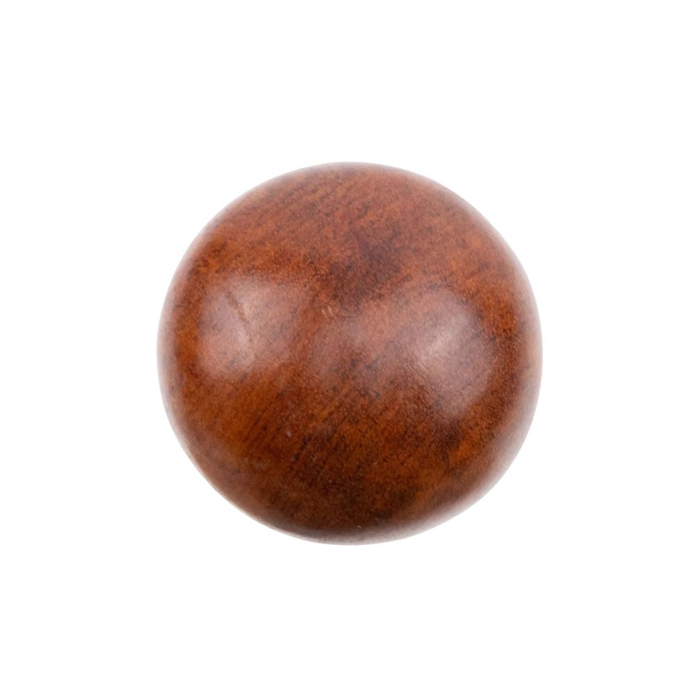 ball handle wooden walking cane - pommel detail