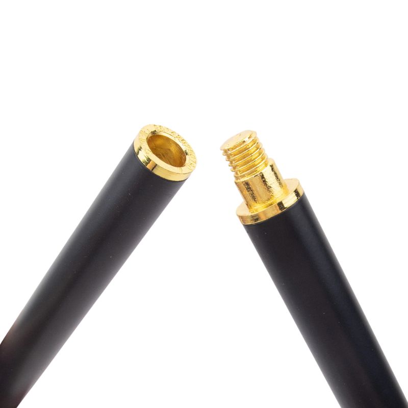 leopard ball wooden walking cane - tip and ferrule