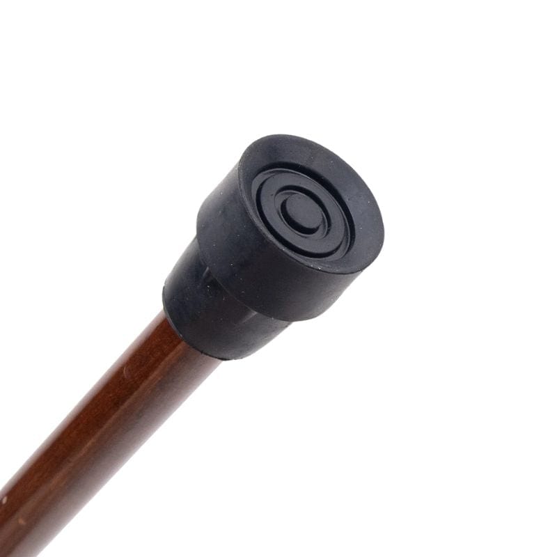 chinese dragon head wooden walking cane - texture close-up