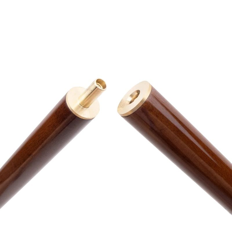 chinese dragon head wooden walking cane - shown in hand