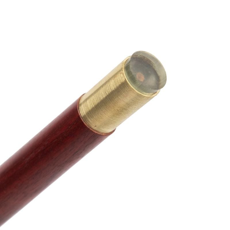 wooden walking cane for women - shown in hand