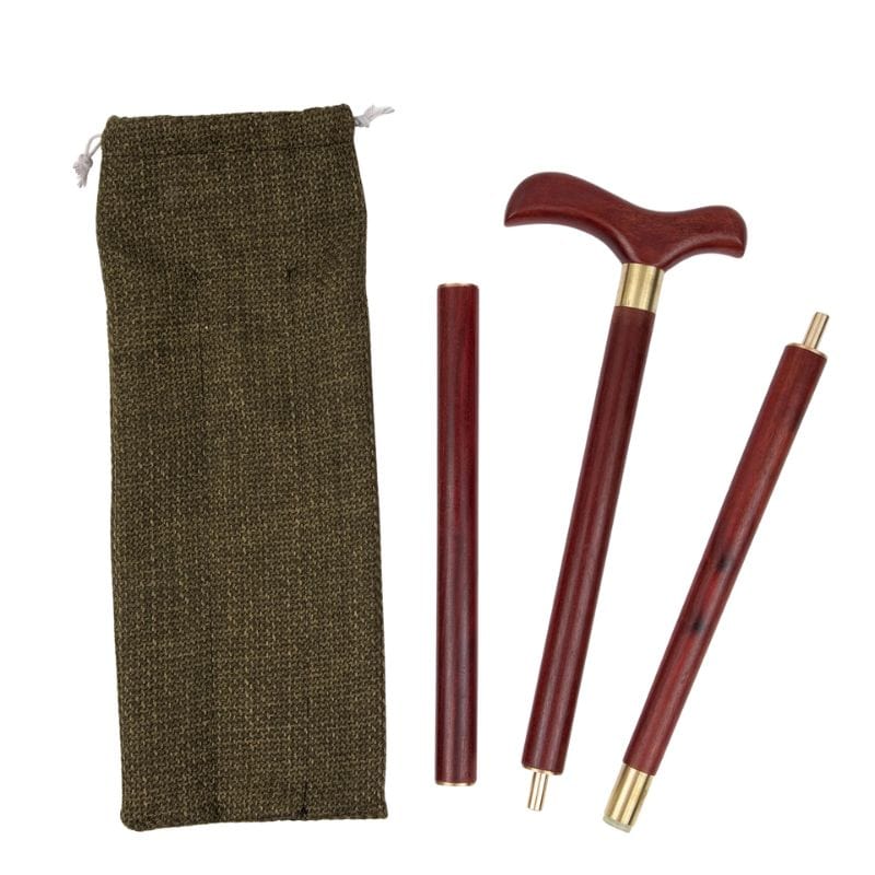 wooden walking cane for women - shaft detail